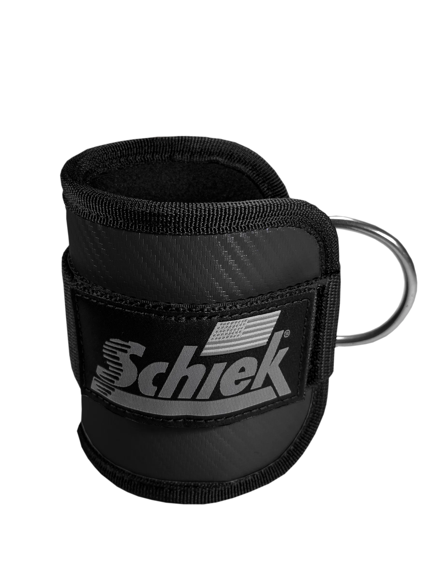 Schiek Model 1707 Premium Ankle Cuffs - Black Carbon Fiber