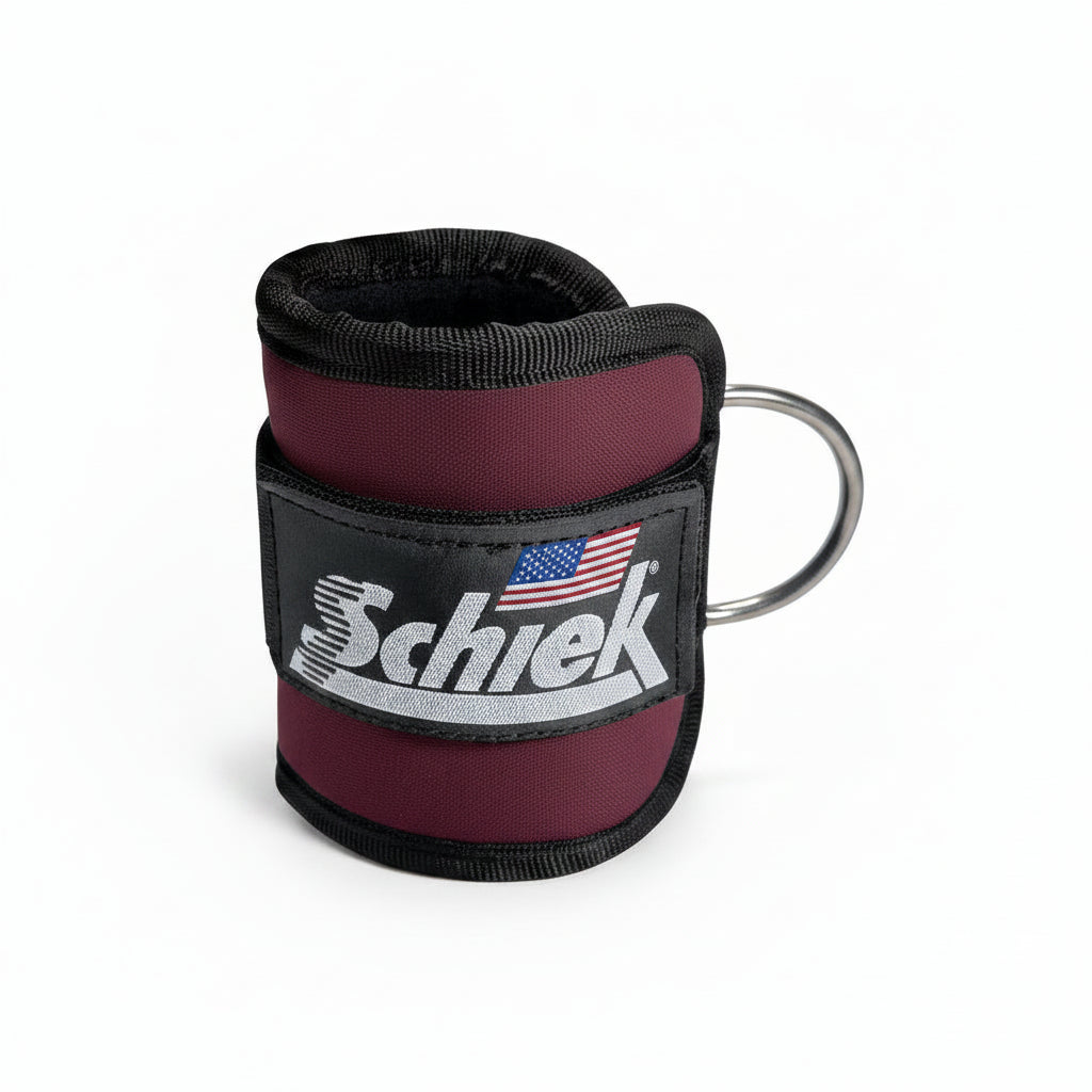 Schiek Model 1707 Premium Ankle Cuffs - Burgundy