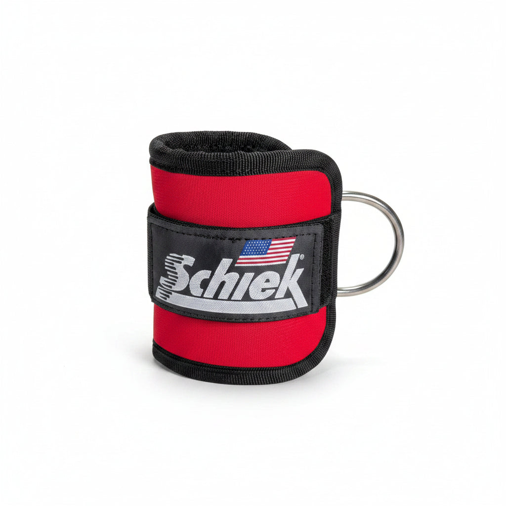 Schiek Model 1707 Premium Ankle Cuffs - Red