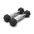 Rubber Hex Dumbbells 1kg (PAIR)