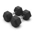 Rubber Hex Dumbbells 22.5kg (PAIR)