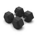 Rubber Hex Dumbbells 37.5kg (PAIR)