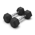 Rubber Hex Dumbbells 4kg (PAIR)