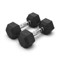 Rubber Hex Dumbbells 8kg (PAIR)