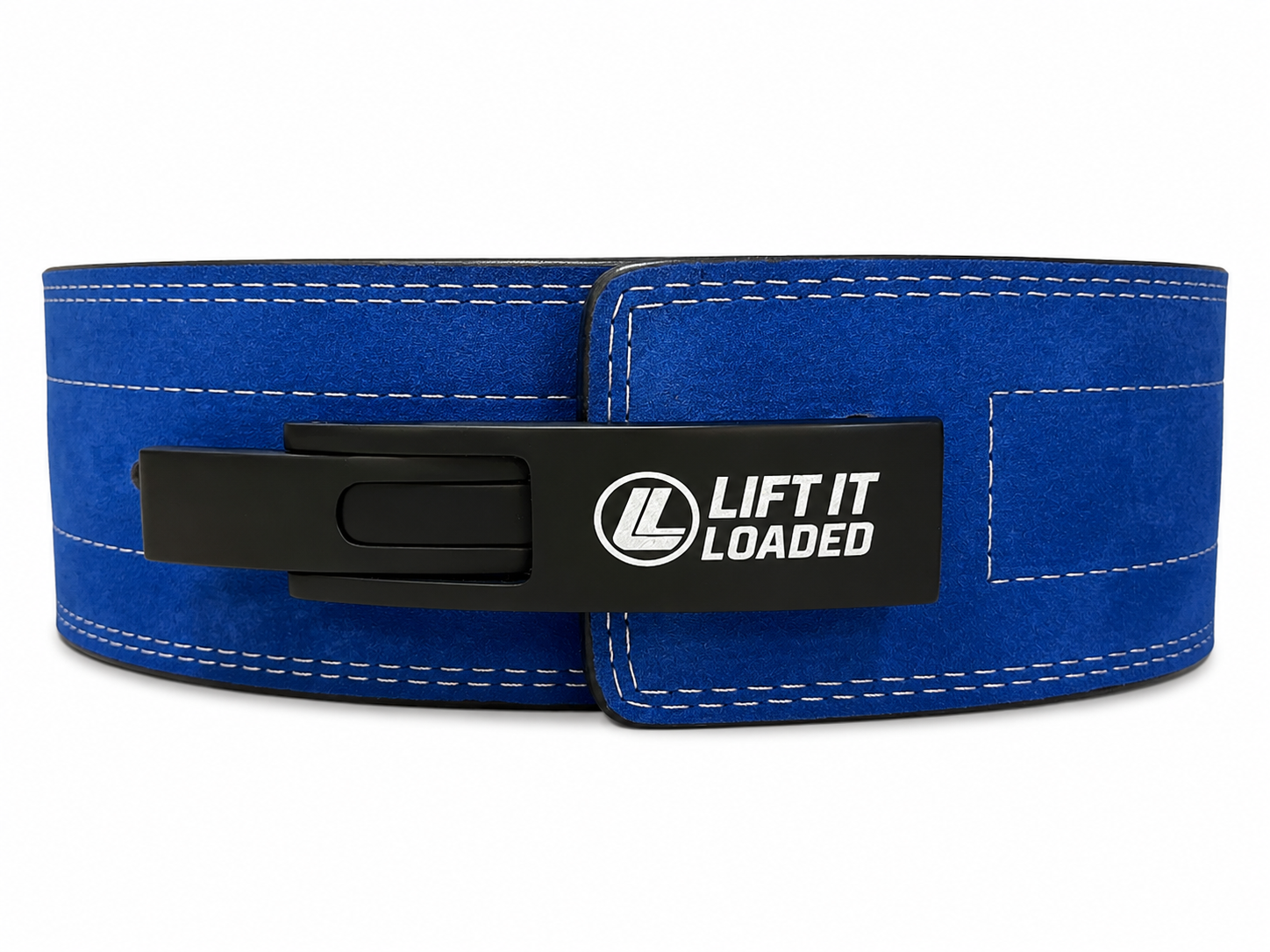 Lift It Loaded 10mm Leather Lever Weightlifting Belt - Cobalt Blue / Black Lever