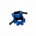 Loaded Lifting Aluminium Olympic Lock Jaw Collar - Blue