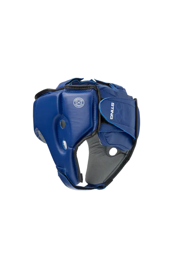 Sting Competition Approved Open Face Head Guard 2.0 (Blue)
