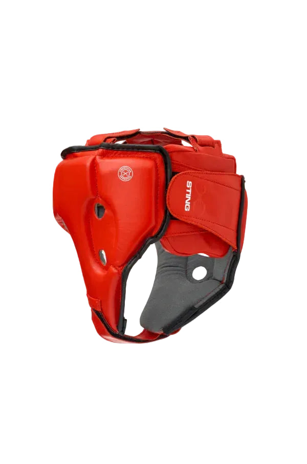 Competition Approved Open Face Head Guard 2.0 (Red)