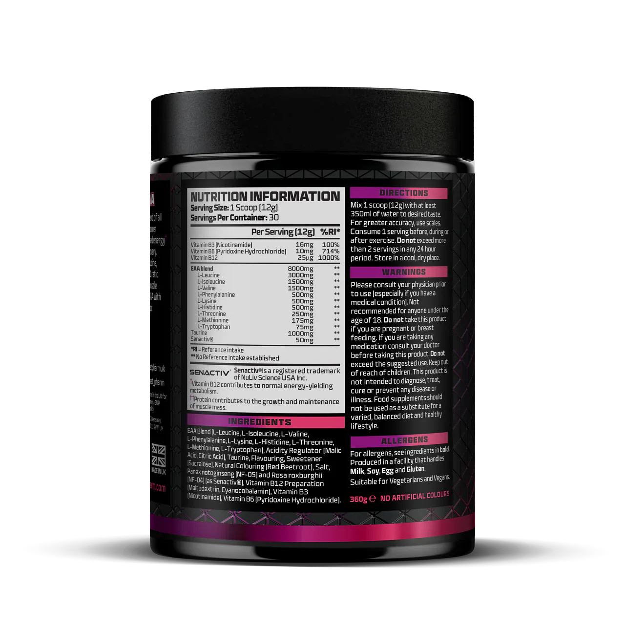 EAA Essential Amino Acid Complex - 30 Servings - Sour Cherry