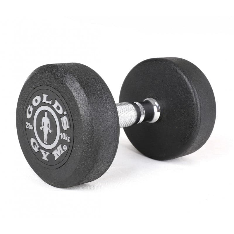 Gold’s Gym Rubber Premium Dumbbells - 10kg (Pair)