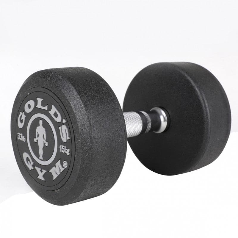 Gold’s Gym Rubber Premium Dumbbells - 15kg (Pair)