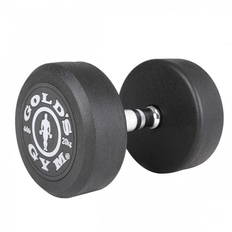 Gold’s Gym Rubber Premium Dumbbells - 20kg (Pair)