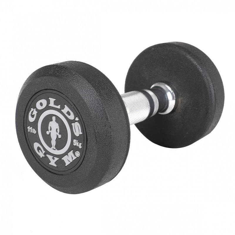 Gold’s Gym Rubber Premium Dumbbells - 5kg (Pair)