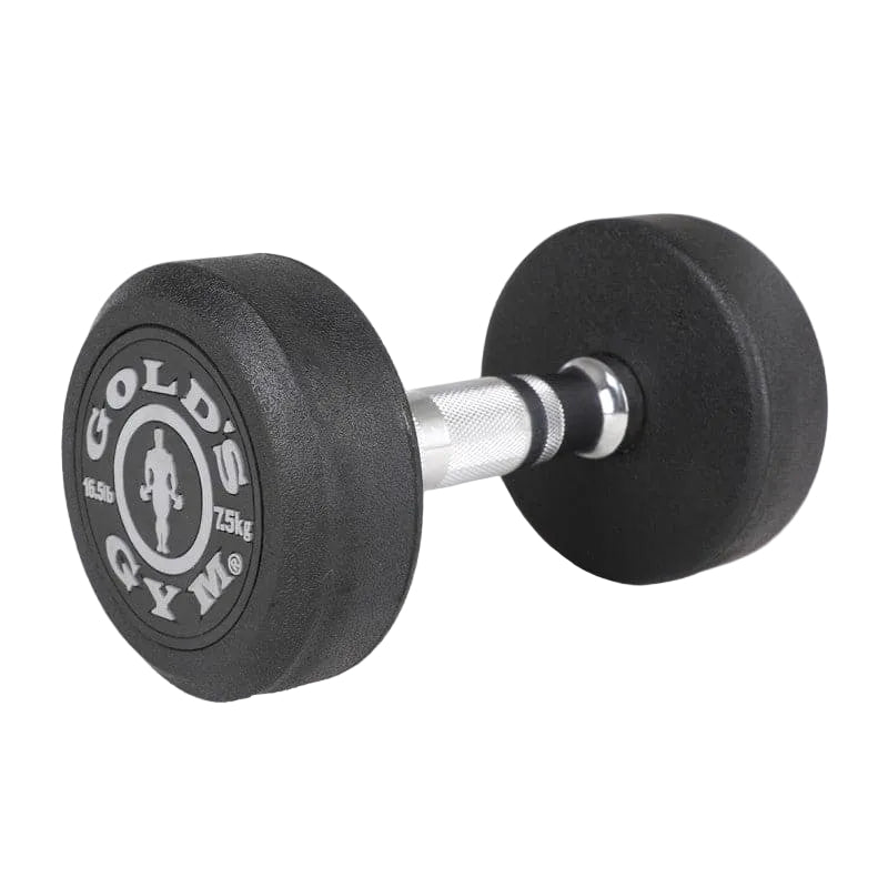 Gold’s Gym Rubber Premium Dumbbells - 7.5kg (Pair)