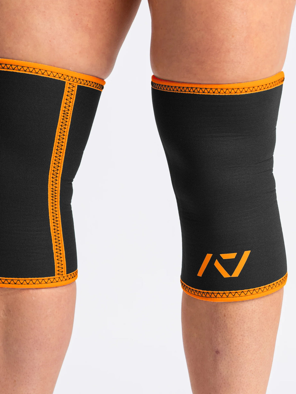 A7 Knee Sleeves - Rigor Mortis - Black/Orange