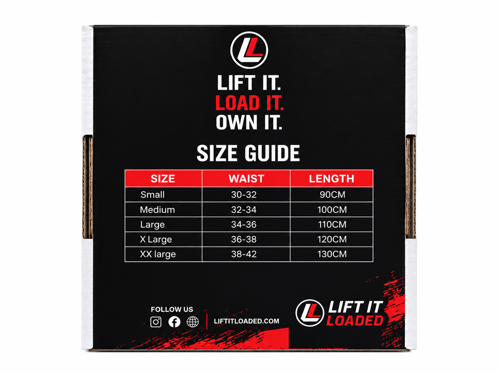 Lift it Loaded® Premium Leather Lever Lifting Belt - 10mm (Black Buckle / Embossed Logo)