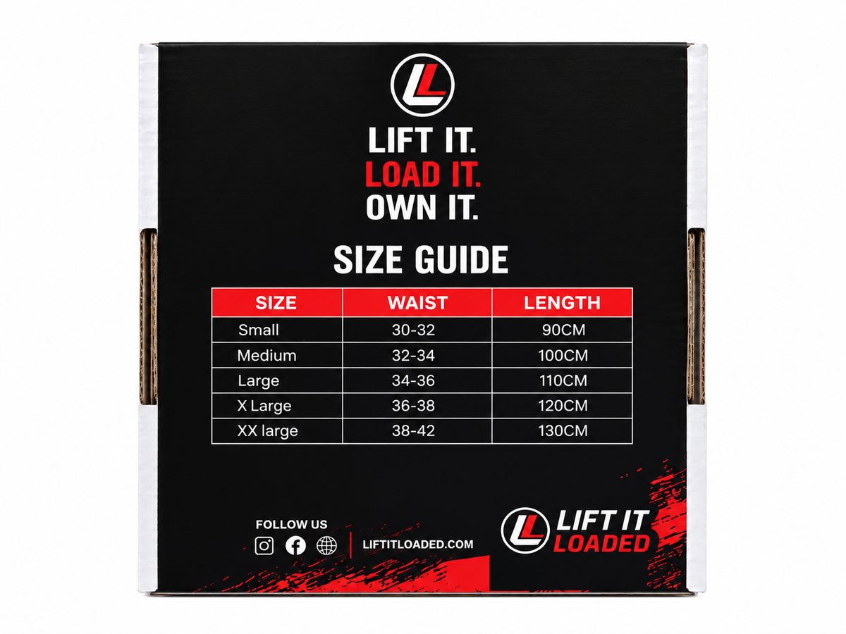 Lift it Loaded® Premium Leather Lever Lifting Belt - 10mm (Black Buckle / Embossed Logo)