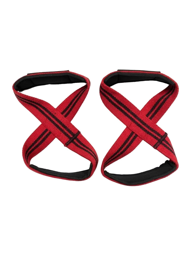 Lift it Loaded® Figure 8 Strap Cotton (Red / White Stripe)