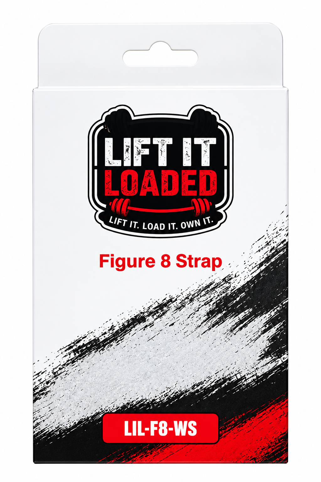 Lift it Loaded® Figure 8 Strap Cotton (Red / White Stripe)