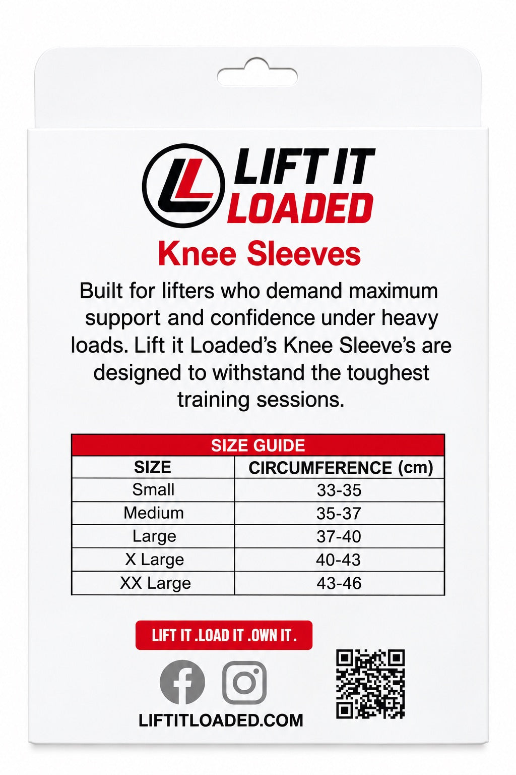 Lift it Loaded® Knee Sleeve in Neoprene (Black)