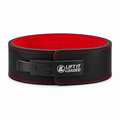 Lift it Loaded® Premium Leather Lever Lifting Belt - 10mm (Black Buckle / Embroidered Logo)
