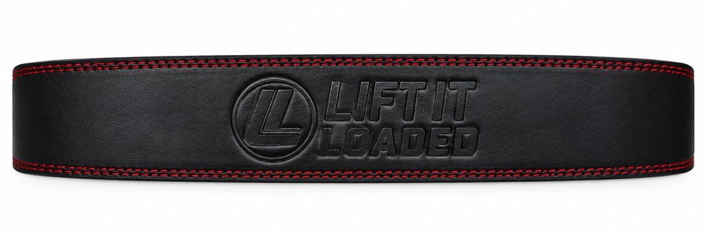 Lift it Loaded® Premium Leather Lever Lifting Belt - 10mm (SS Silver Buckle / Embossed Logo)