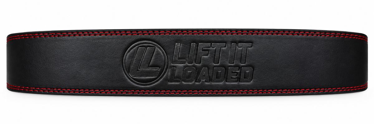 Lift it Loaded® Premium Leather Lever Lifting Belt - 10mm (SS Silver Buckle / Embossed Logo)