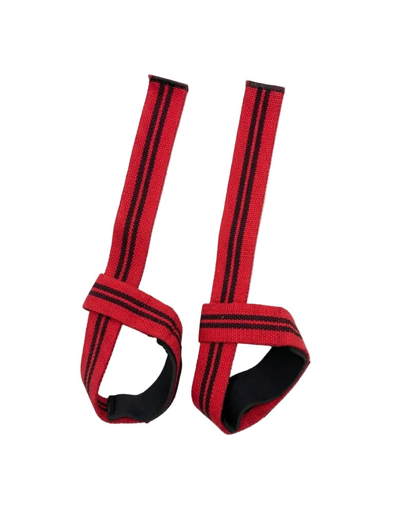 Lift it Loaded® Lifting Strap Cotton (Black with Red Stripe)