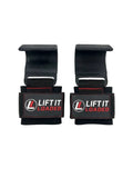 Lift it Loaded® Power Lifting Hook with Neoprene Padded Velcro Strap (Black)