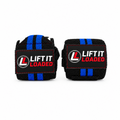 Lift it Loaded® Wrist Wrap with Velcro Lock - 18“ (Black / Blue Stripe)