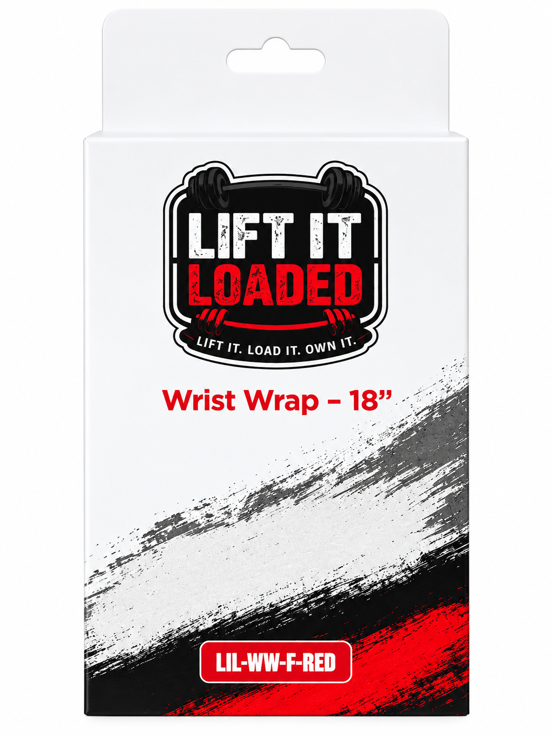 Lift it Loaded® Wrist Wrap with Velcro Lock - 18“ (Red)