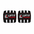 Lift it Loaded® Wrist Wrap with Velcro Lock - 18“ (Black / White Stripe)