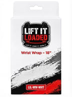 Lift it Loaded® Wrist Wrap with Velcro Lock - 18“ (Black / White Stripe)
