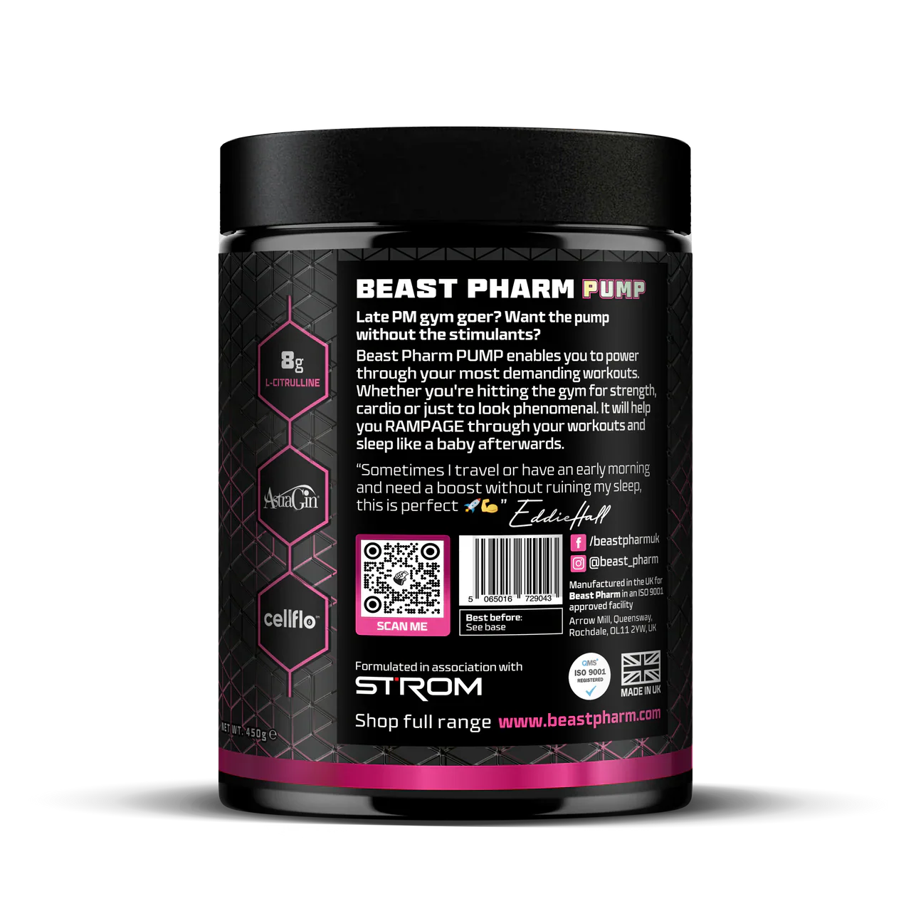PUMP Stimulant Free Pre-Workout - 30 Servings - Sour Cherry