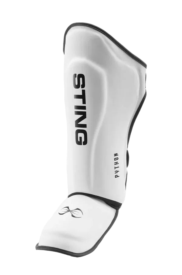 Sting Python MMA Shin & Foot Protector (White/Black)