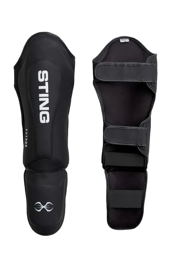 Sting Python MMA Shin & Foot Protector (Black/White)
