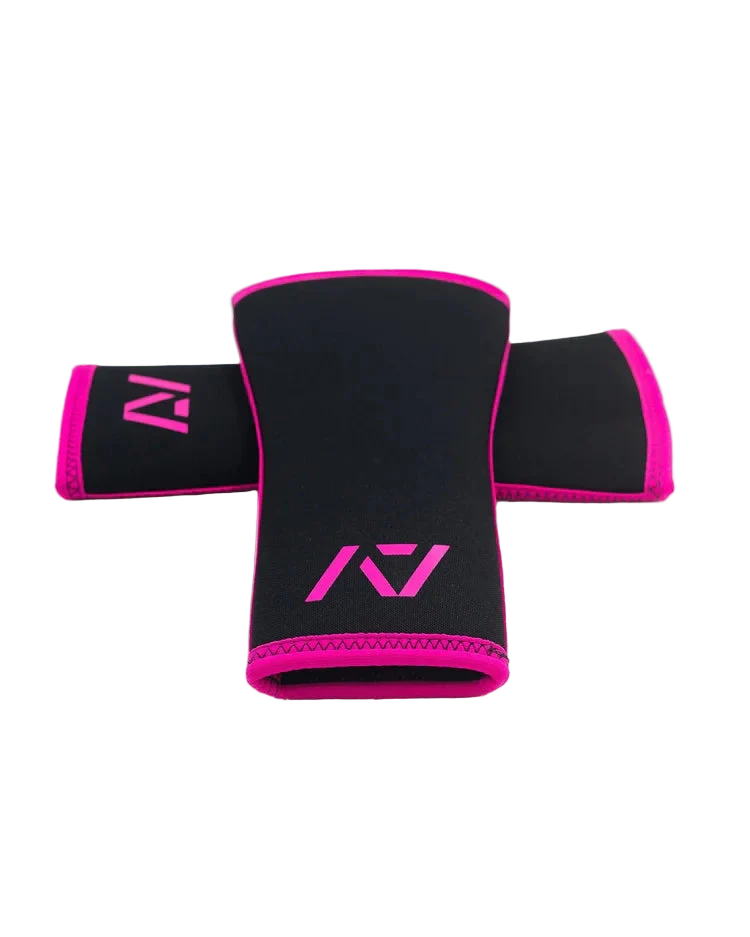 A7 Hourglass Knee Sleeves - Rigor Mortis - Flamingo