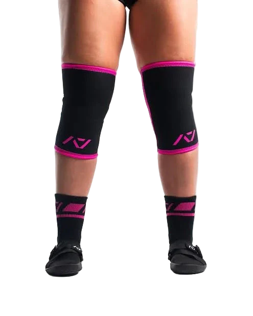 A7 Hourglass Knee Sleeves - Rigor Mortis - Flamingo