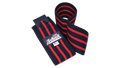 Schiek Model 1152 Elbow Wraps - Black Red Stripe