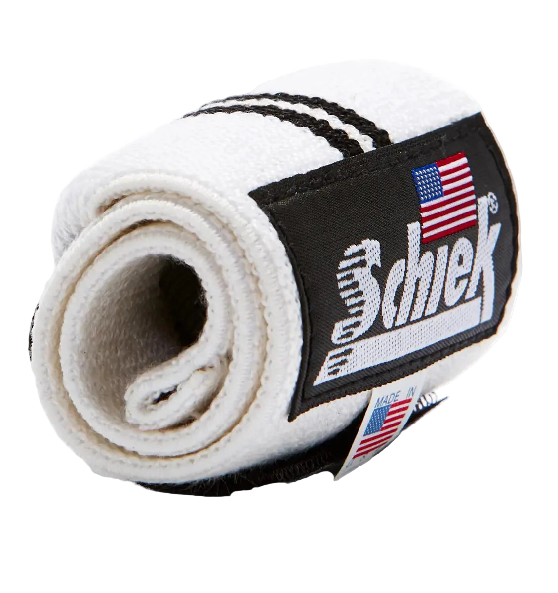 Schiek White Line Wrist Wraps - 18"