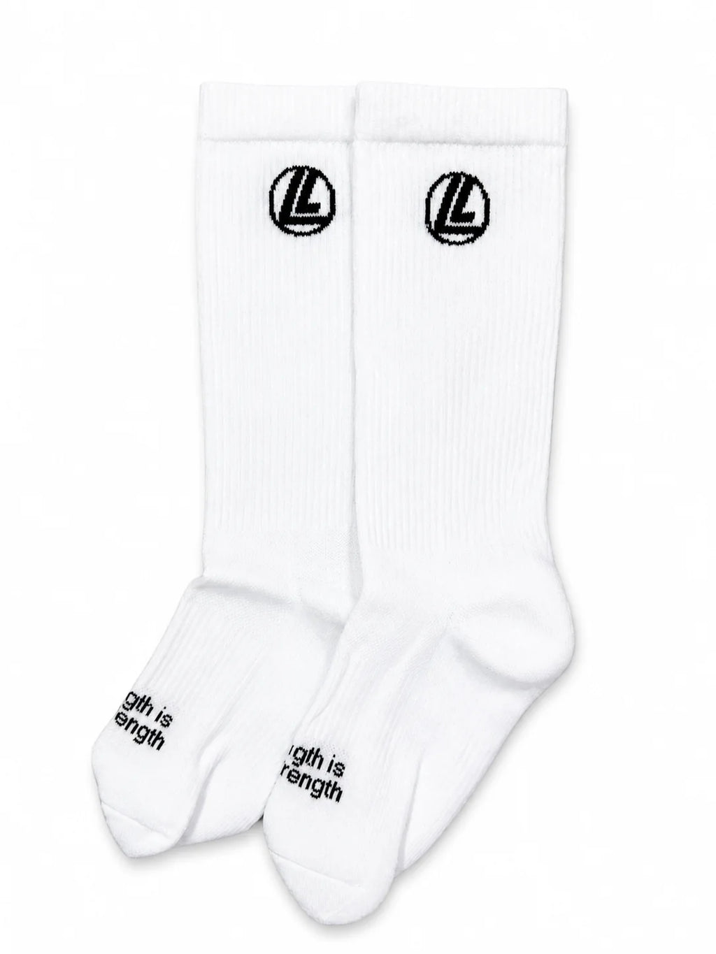 Loaded Lifting Crew Socks – White