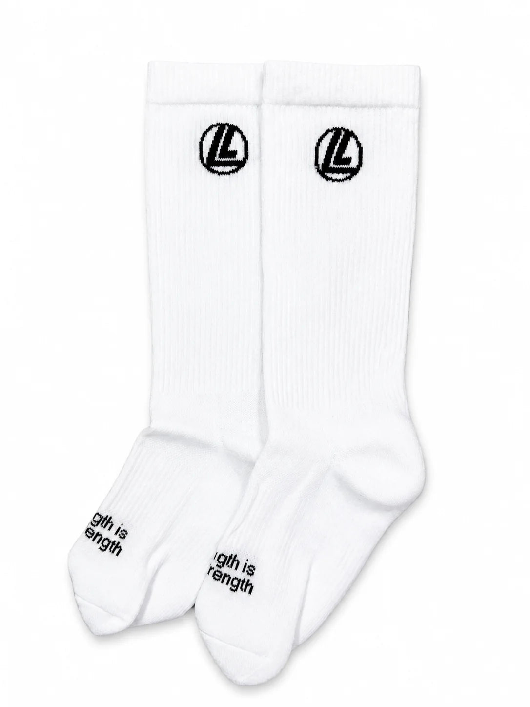 Loaded Lifting Crew Socks – White