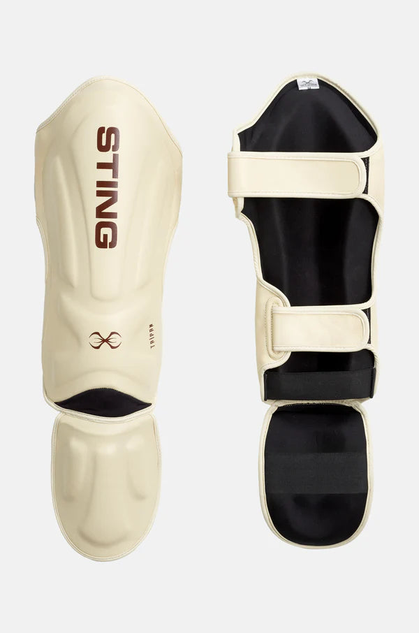 Sting Taipan MMA Shin & Foot Protector (Beige/Brown)