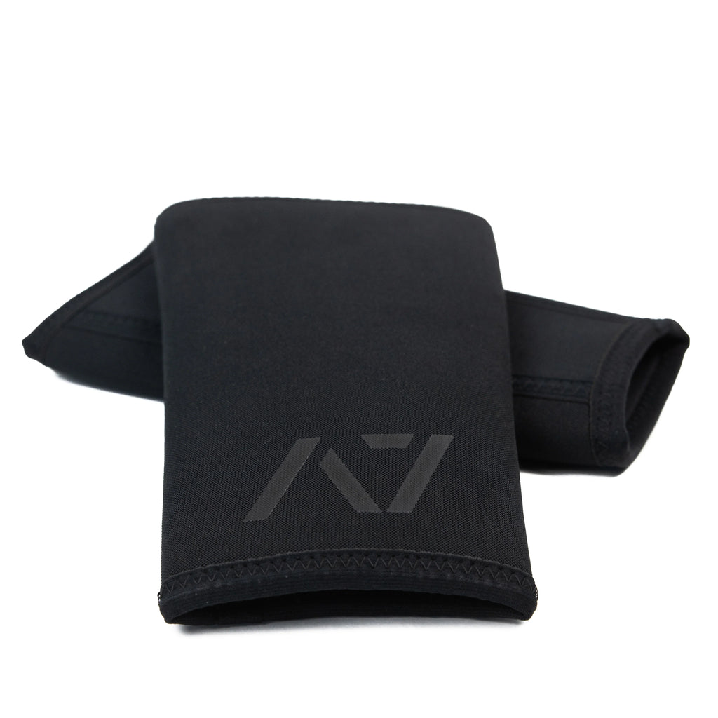 A7 Cone Knee Sleeves - USPA & IPF Approved - Stiff - Stealth - Black