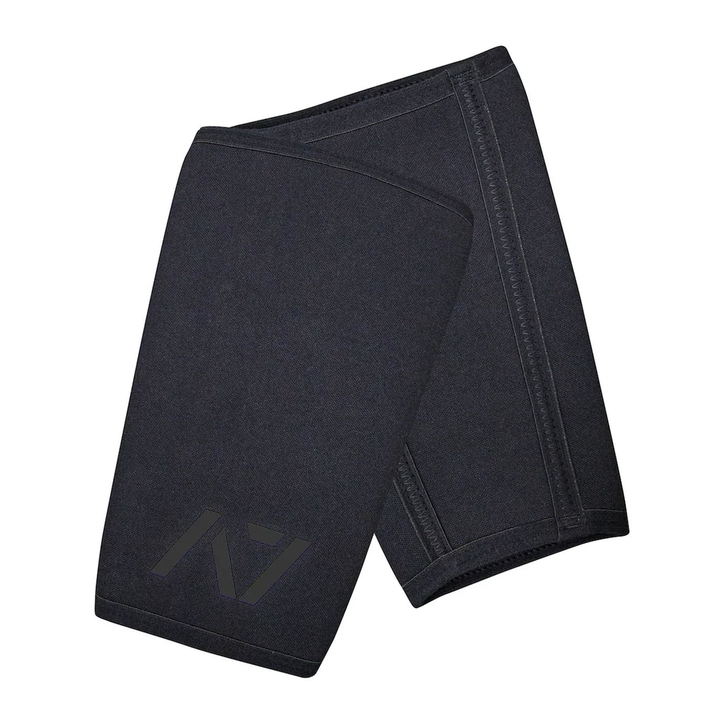 A7 Cone Knee Sleeves - USPA & IPF Approved - Stiff - Stealth - Black