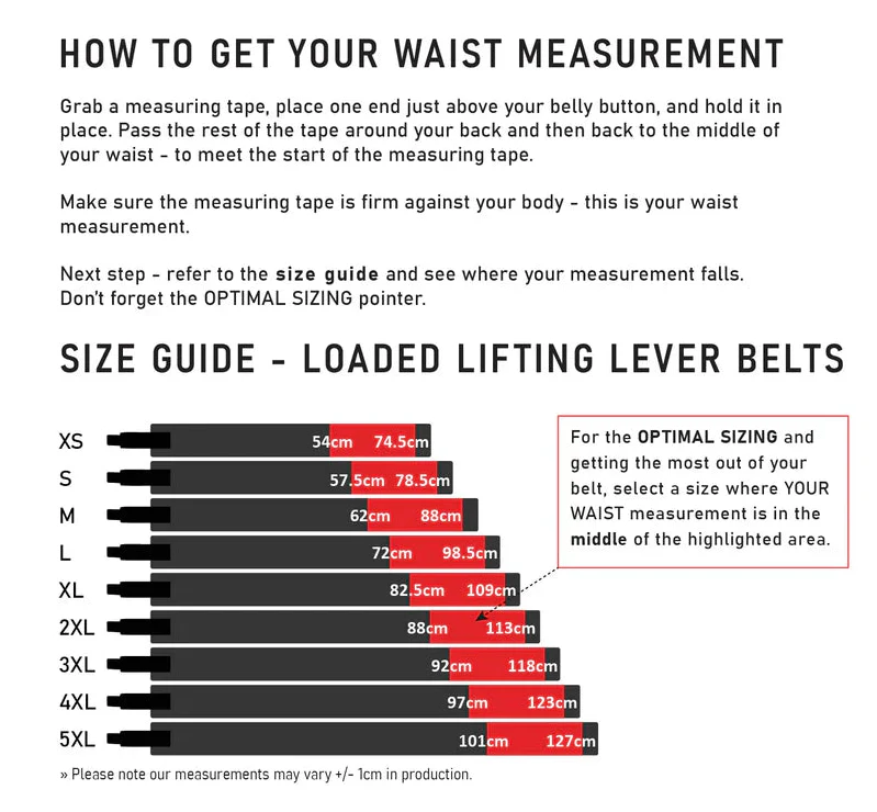 Loaded Lifting Economy Lever Belt 10mm (Black)