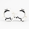 Loaded Lifted Olympic Plastic Barbell Collar - White