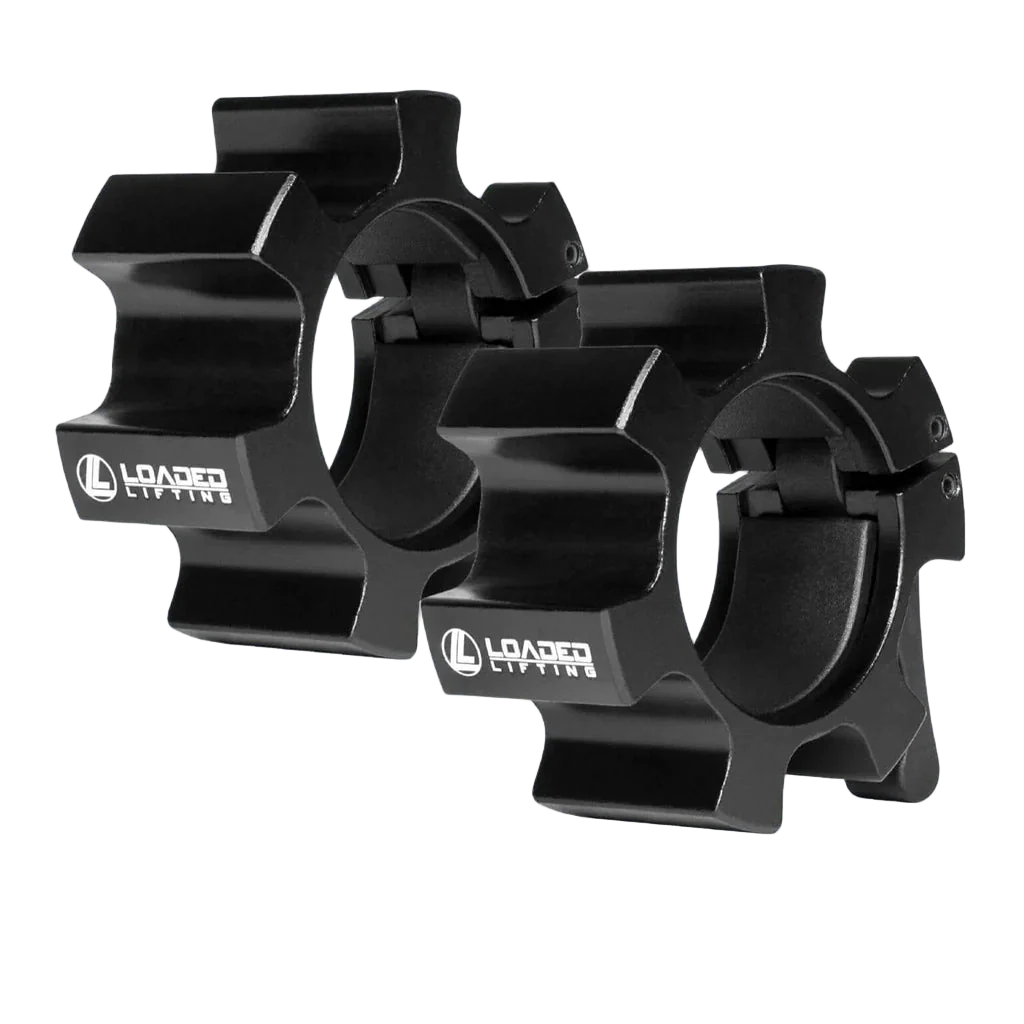 Loaded Lifting Aluminium Olympic Lock Jaw Collar - Black