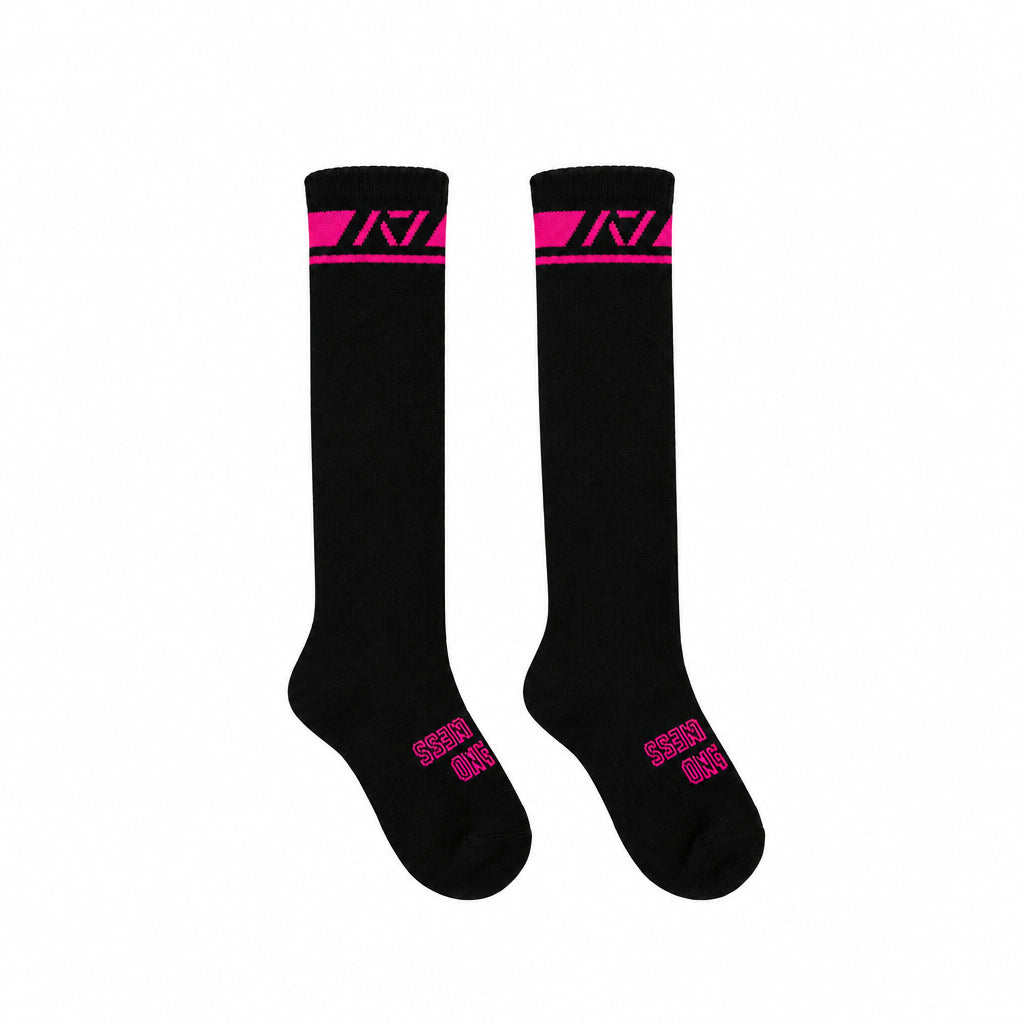 A7 Deadlift Sock - Black / Hot Pink