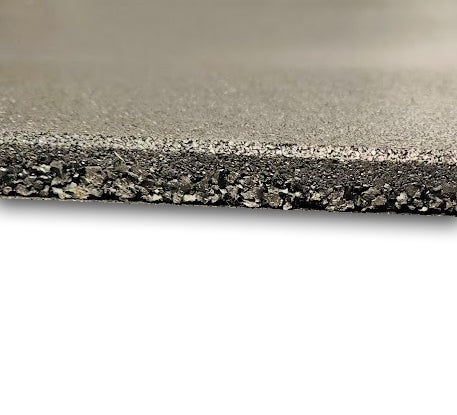 15mm Rubber Floor Tile / Gym Mat (1m x 1m) Black